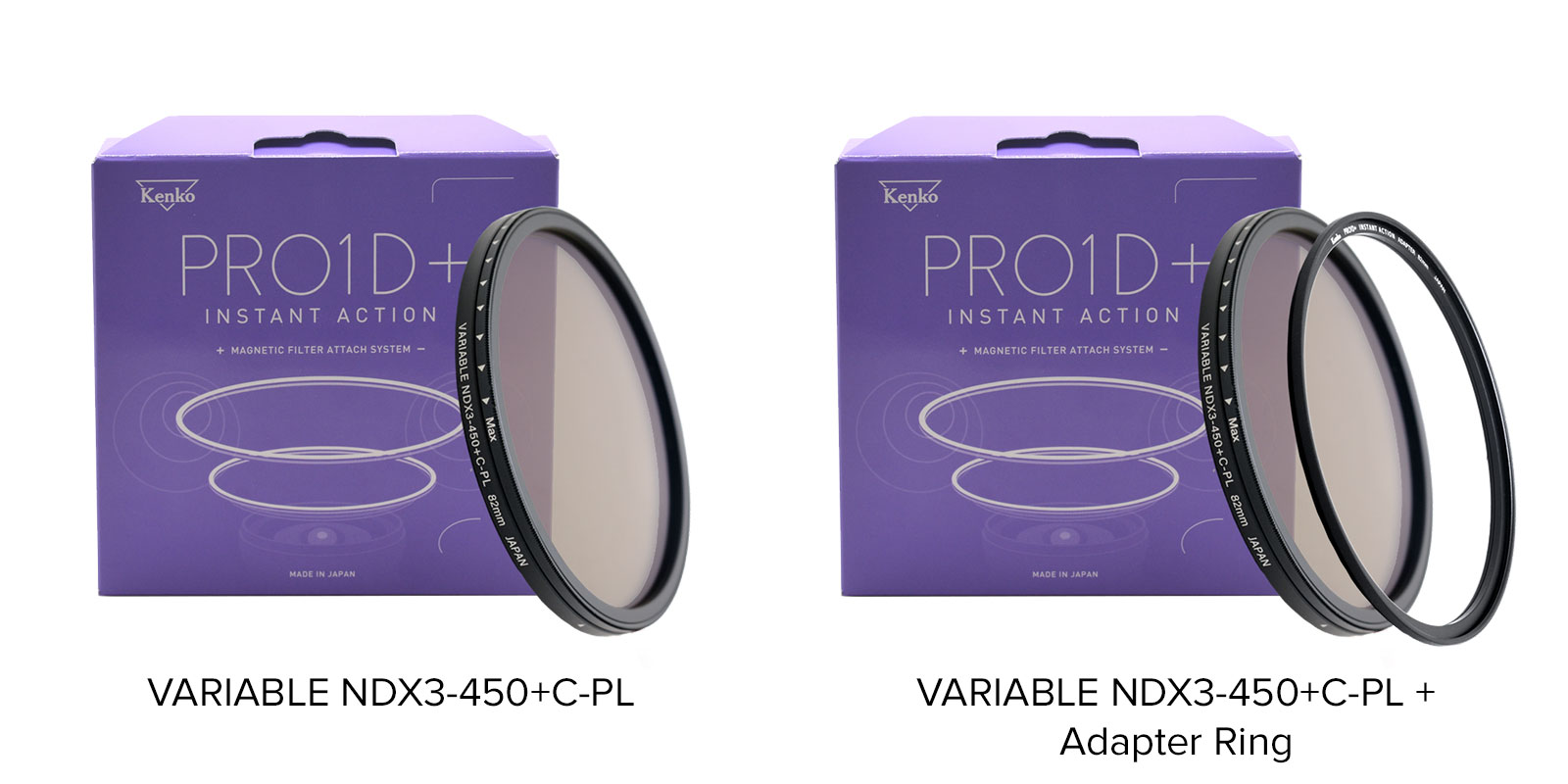 Kenko Global - PRO1D+ INSTANT ACTION VARIABLE NDX3-450+C-PL Kenko Global - PRO1D+ INSTANT ACTION VARIABLE NDX3-450+C-PL